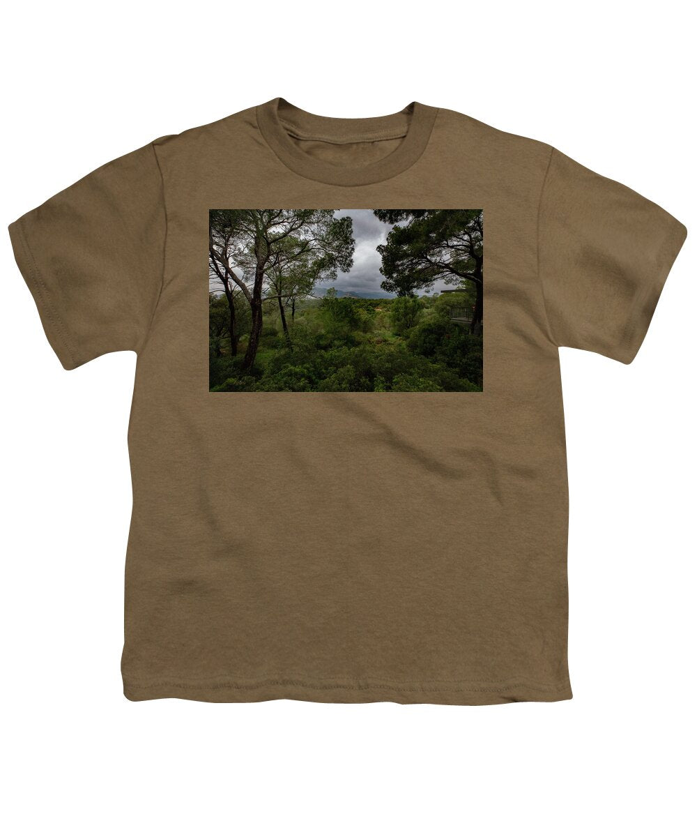 Hillside View from Spain Castle Gardens - Youth T-Shirt