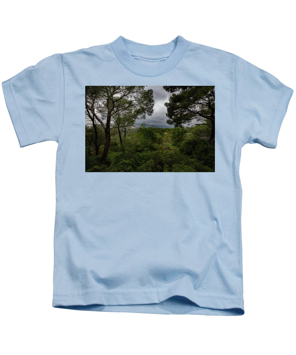 Hillside View from Spain Castle Gardens - Kids T-Shirt