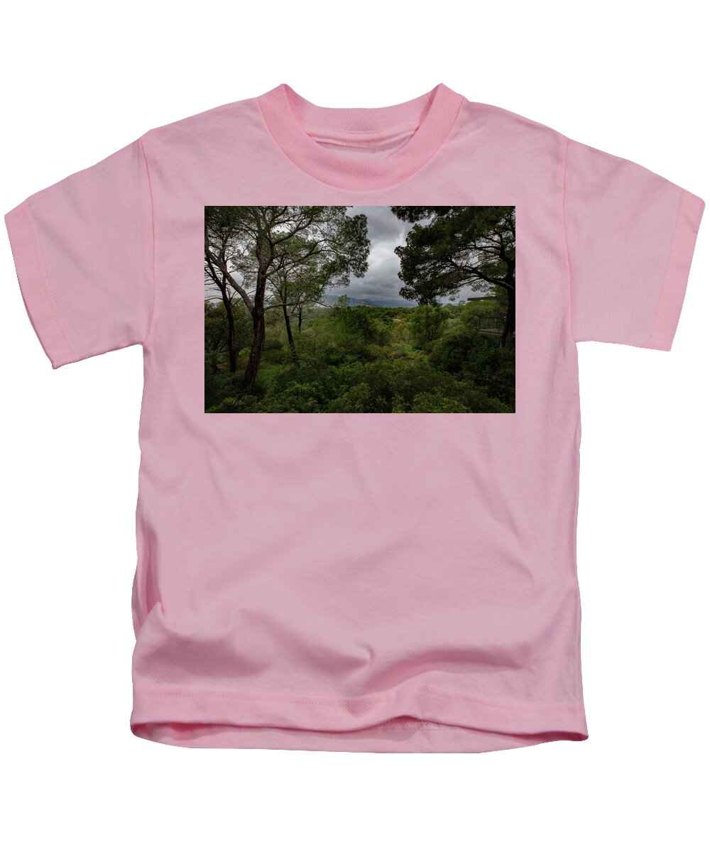 Hillside View from Spain Castle Gardens - Kids T-Shirt
