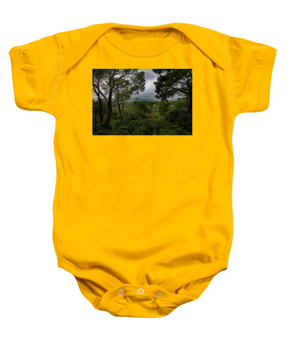 Hillside View from Spain Castle Gardens - Baby Onesie