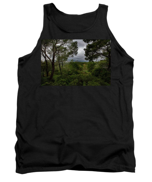 Hillside View from Spain Castle Gardens - Tank Top