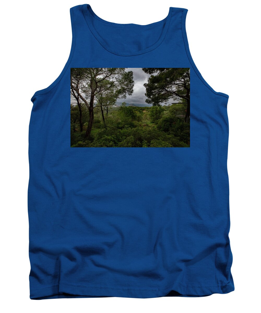 Hillside View from Spain Castle Gardens - Tank Top