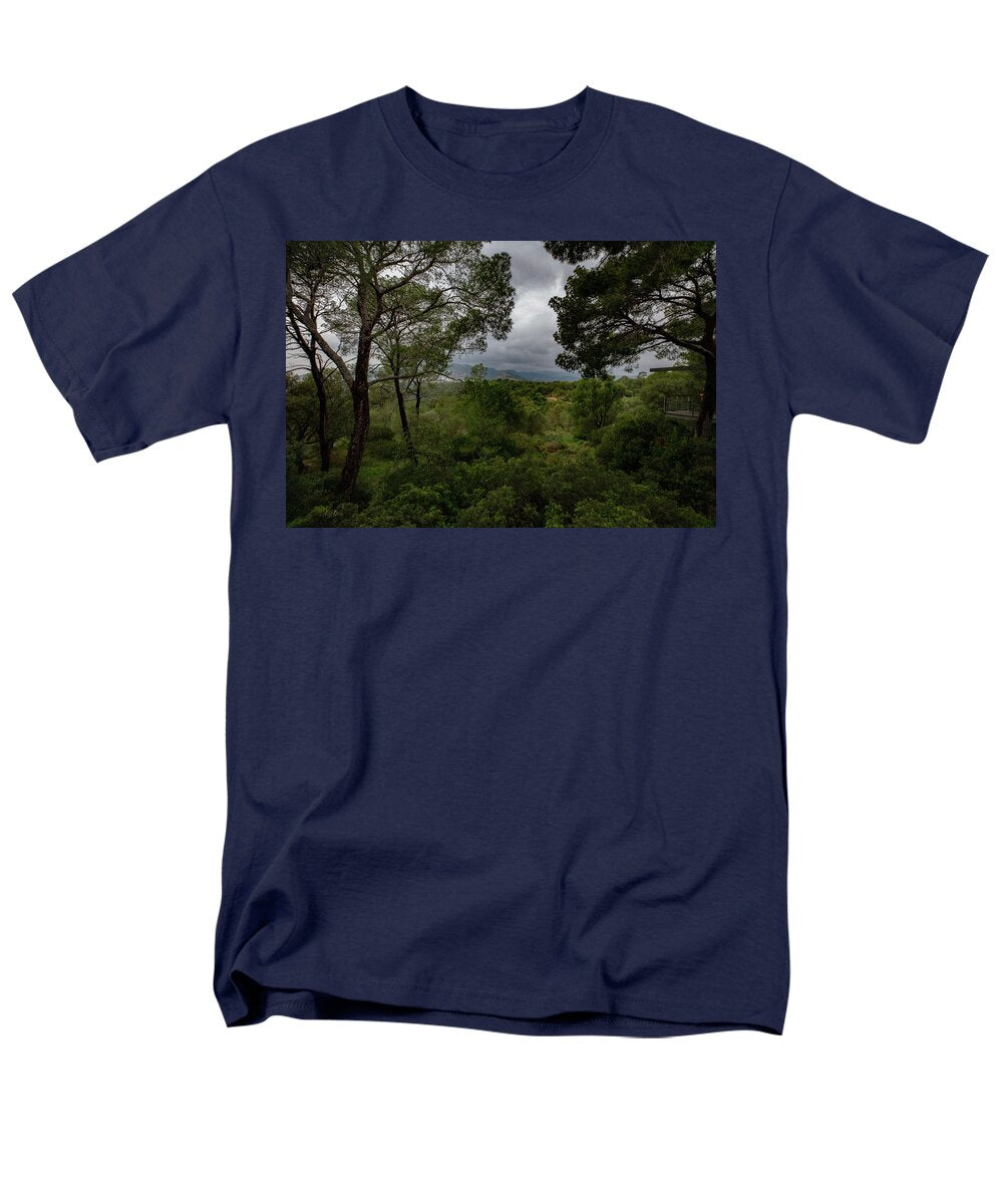 Hillside View from Spain Castle Gardens - Men's T-Shirt  (Regular Fit)