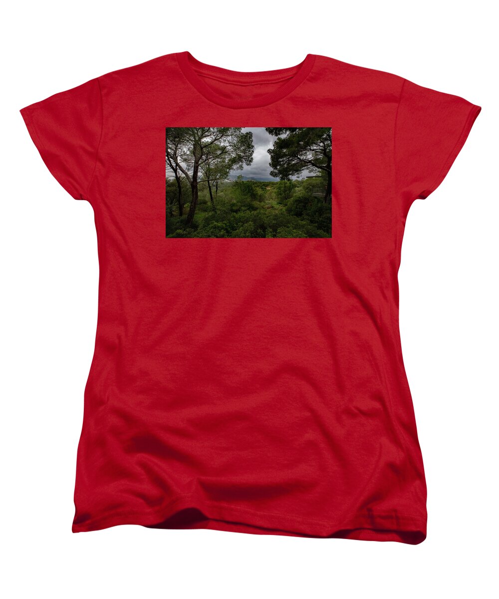 Hillside View from Spain Castle Gardens - Women's T-Shirt (Standard Fit)
