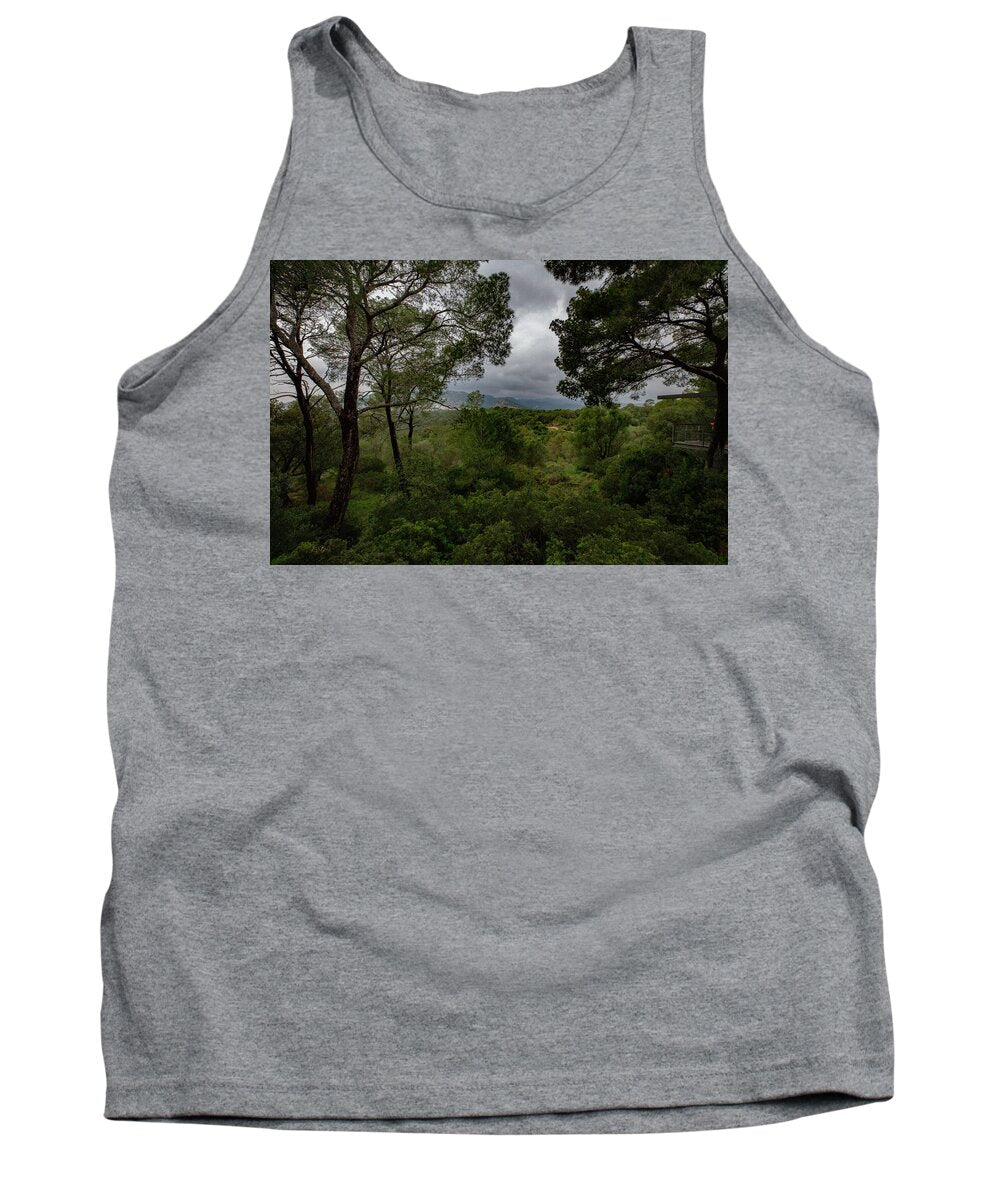 Hillside View from Spain Castle Gardens - Tank Top