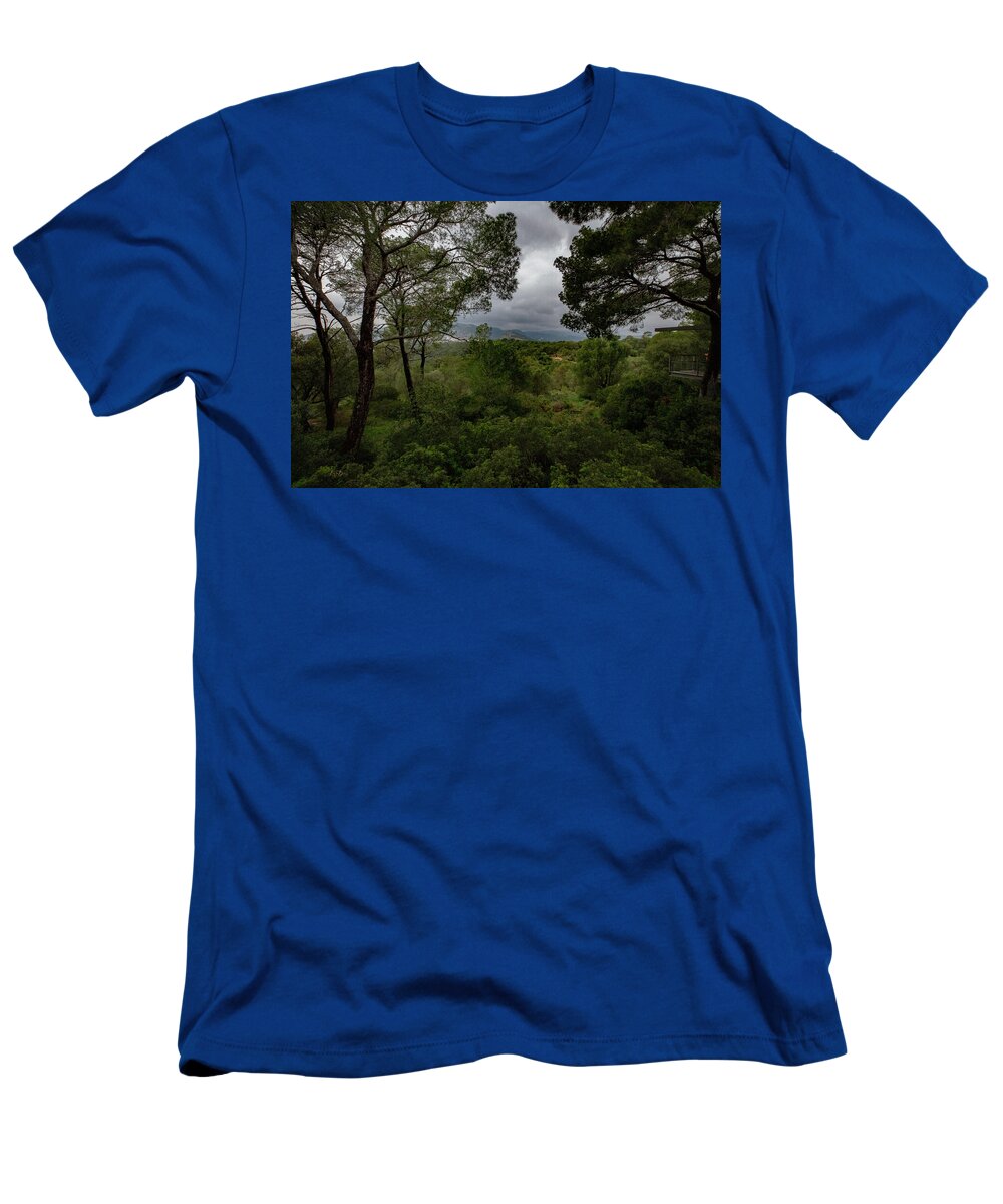Hillside View from Spain Castle Gardens - T-Shirt