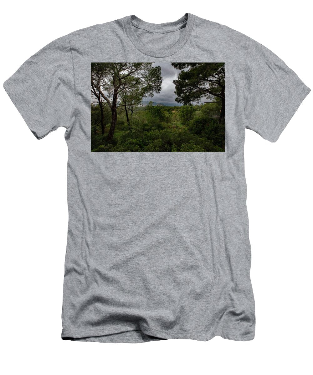 Hillside View from Spain Castle Gardens - T-Shirt