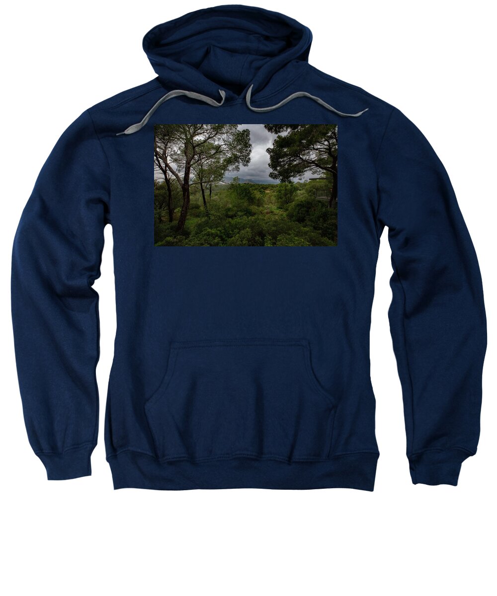 Hillside View from Spain Castle Gardens - Sweatshirt