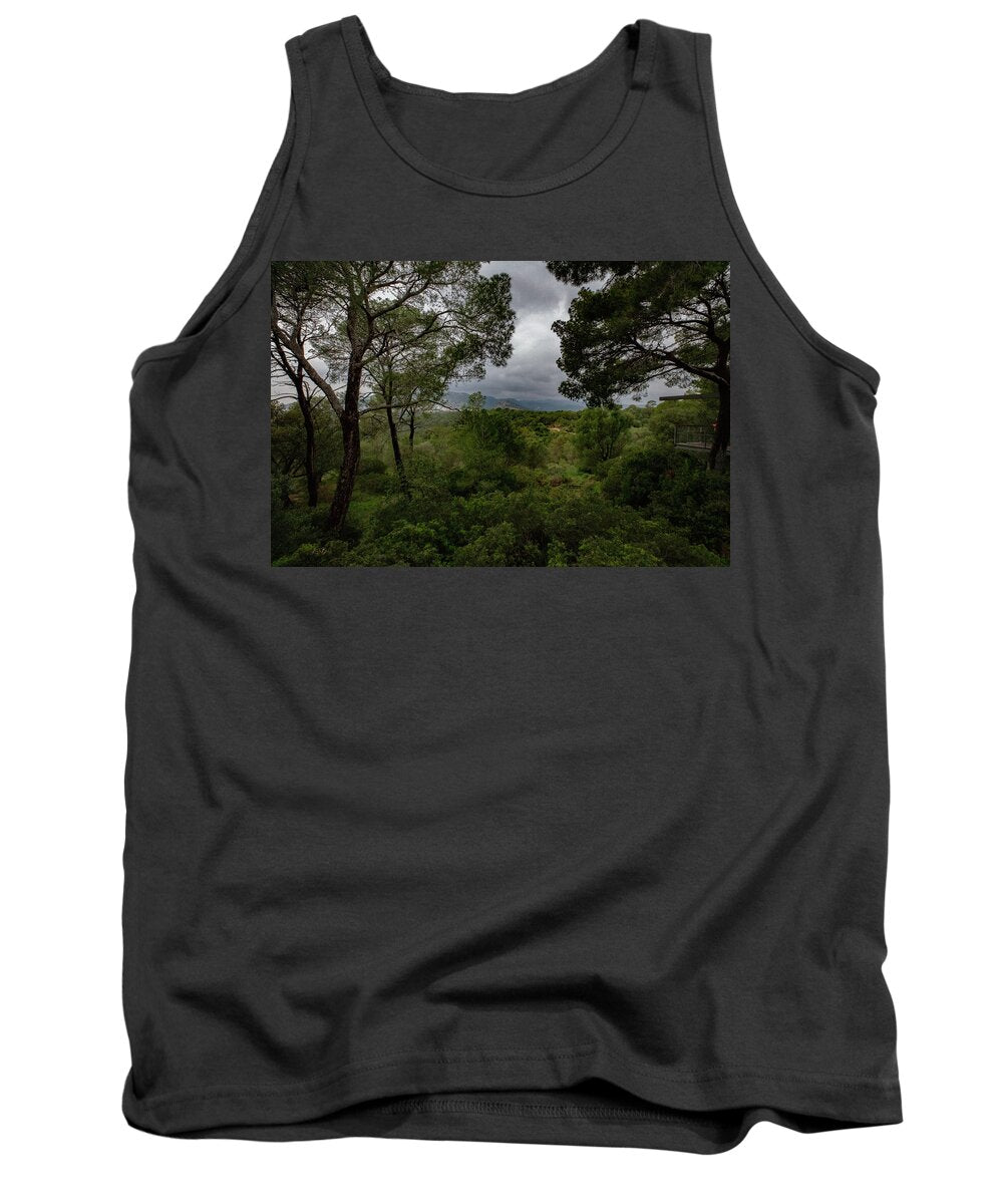 Hillside View from Spain Castle Gardens - Tank Top