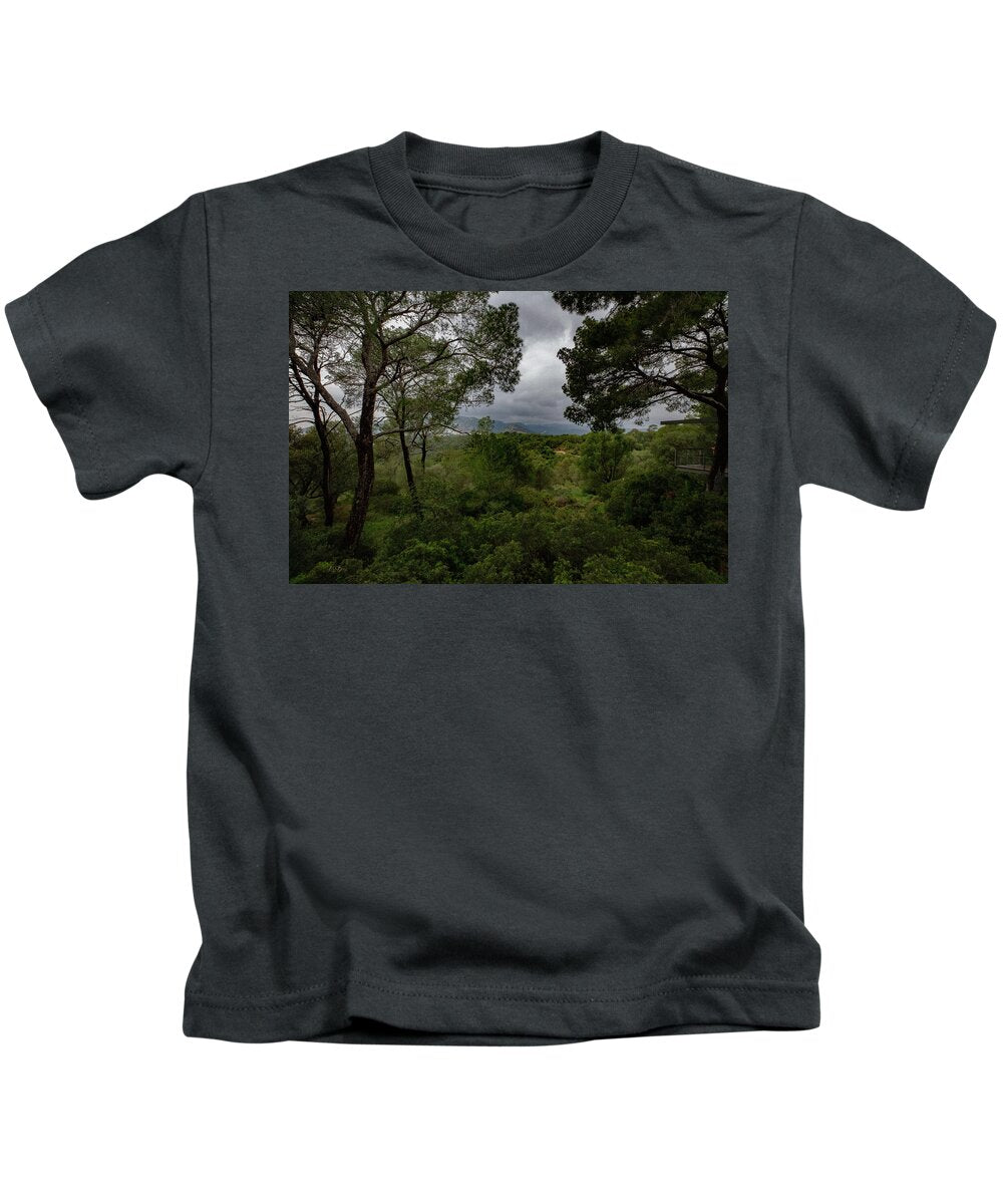 Hillside View from Spain Castle Gardens - Kids T-Shirt