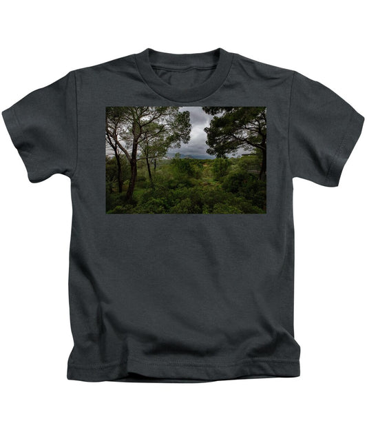 Hillside View from Spain Castle Gardens - Kids T-Shirt