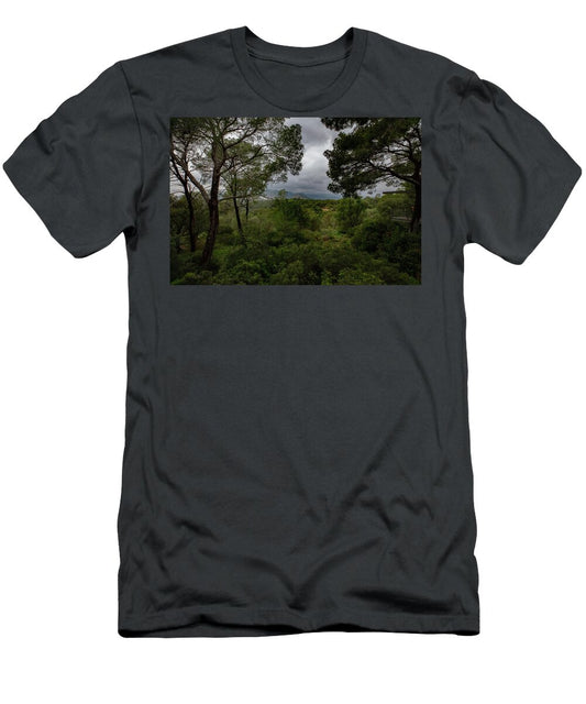 Hillside View from Spain Castle Gardens - T-Shirt