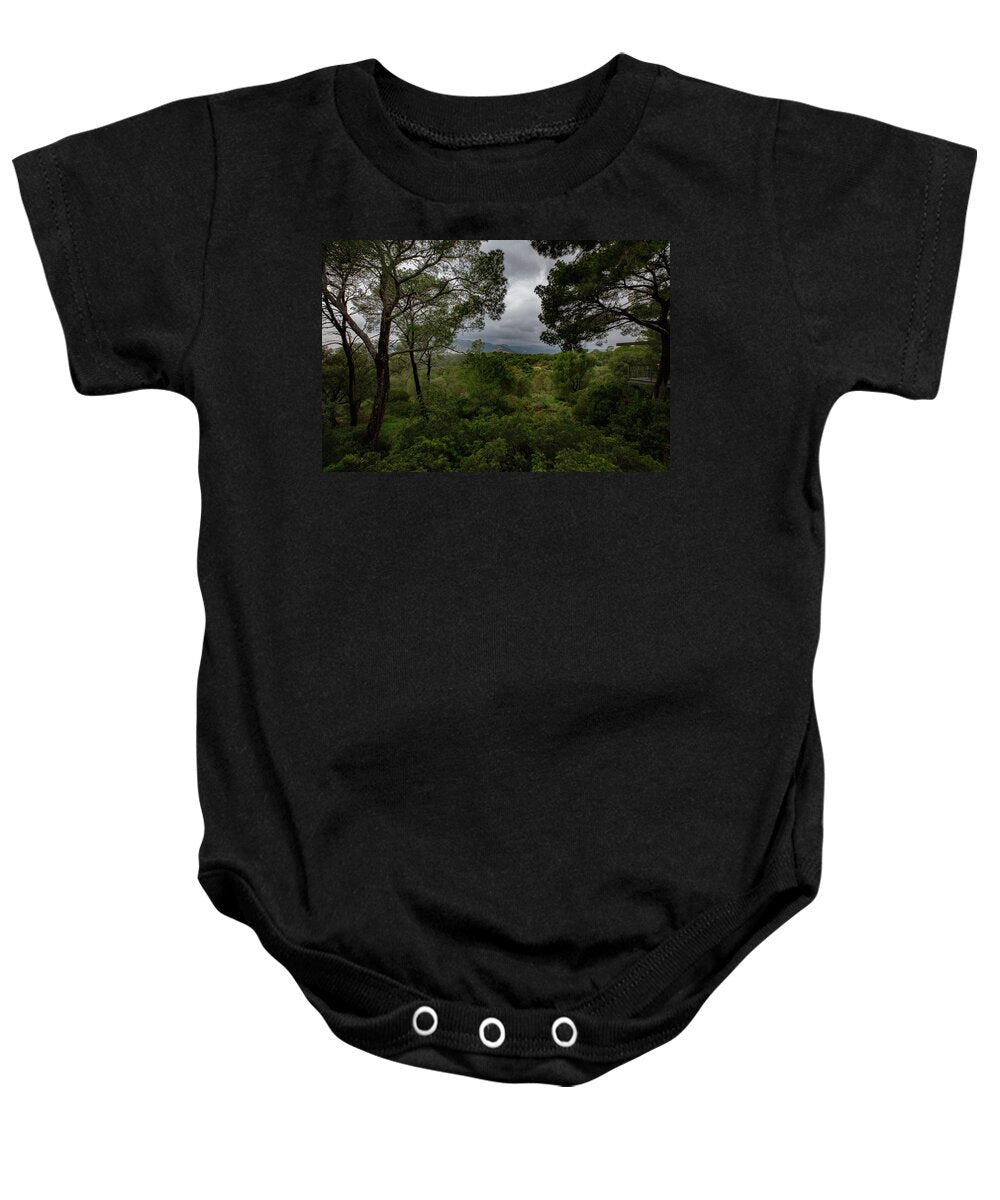 Hillside View from Spain Castle Gardens - Baby Onesie