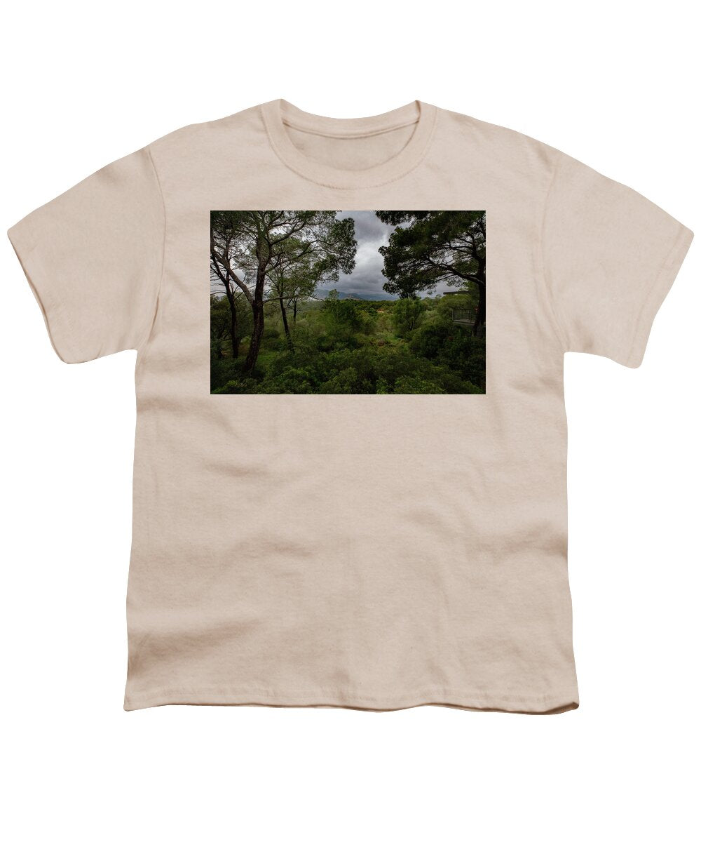 Hillside View from Spain Castle Gardens - Youth T-Shirt