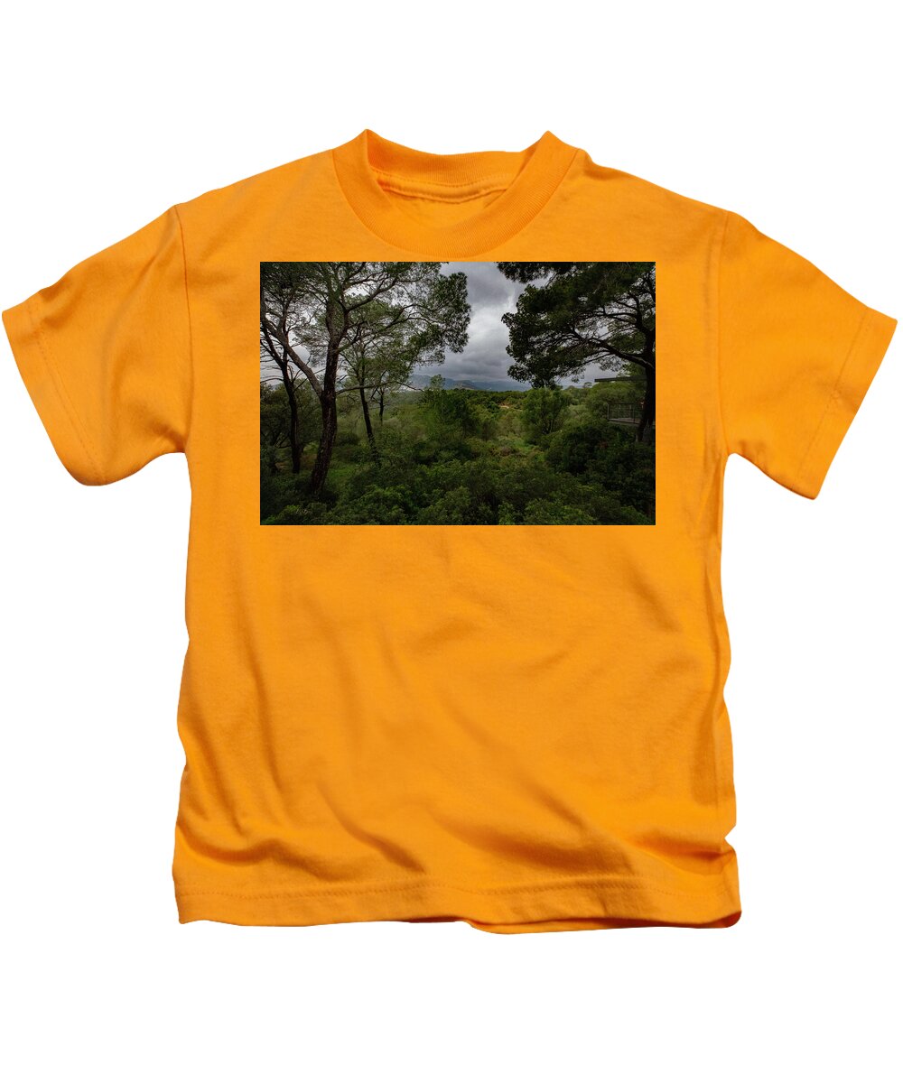 Hillside View from Spain Castle Gardens - Kids T-Shirt