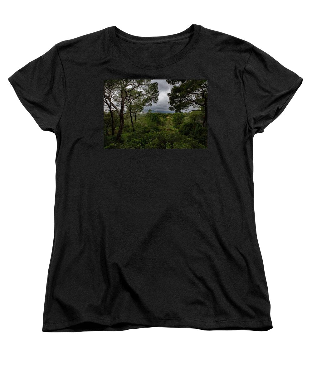Hillside View from Spain Castle Gardens - Women's T-Shirt (Standard Fit)