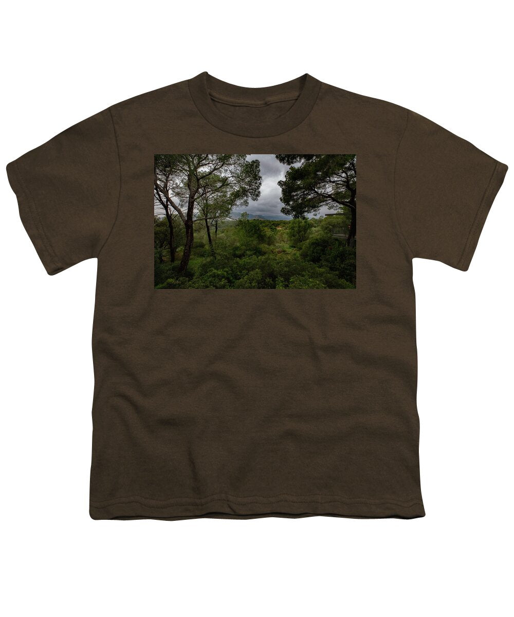 Hillside View from Spain Castle Gardens - Youth T-Shirt