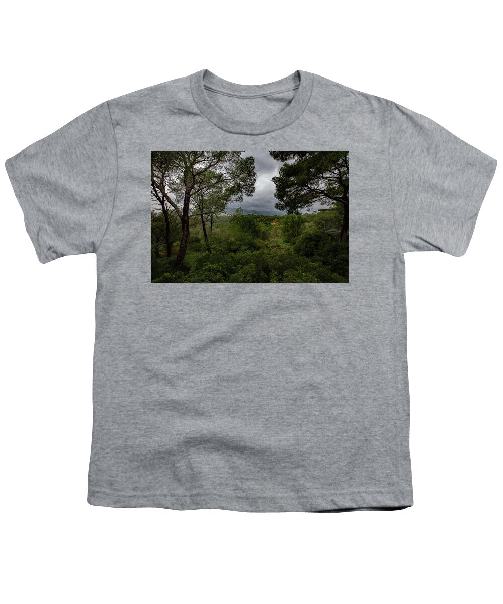 Hillside View from Spain Castle Gardens - Youth T-Shirt