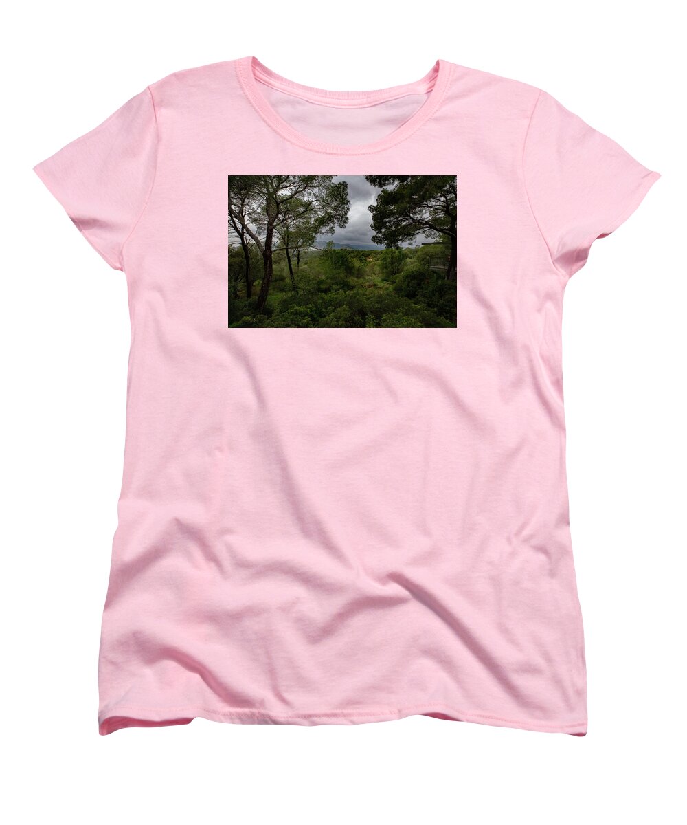 Hillside View from Spain Castle Gardens - Women's T-Shirt (Standard Fit)