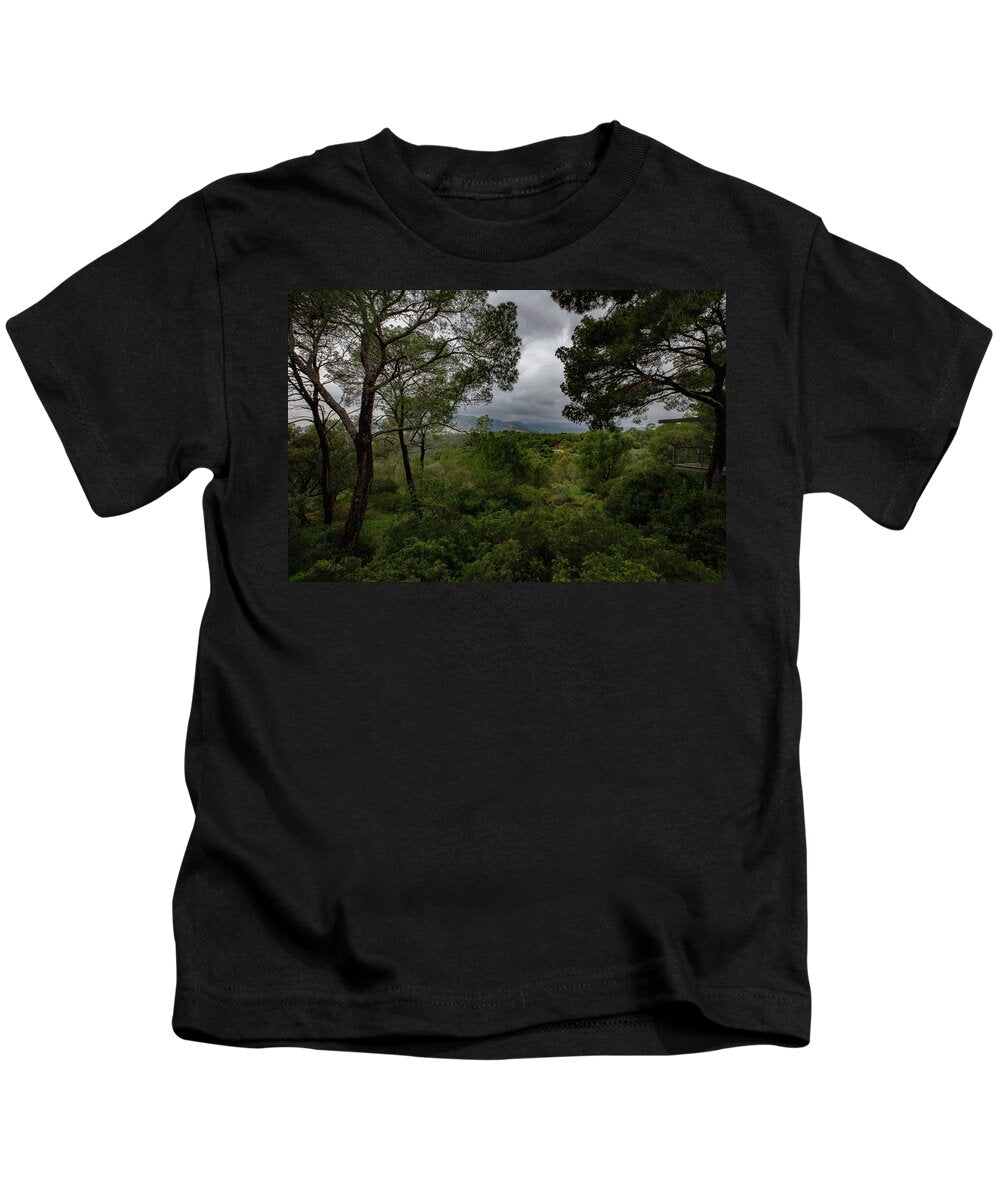 Hillside View from Spain Castle Gardens - Kids T-Shirt