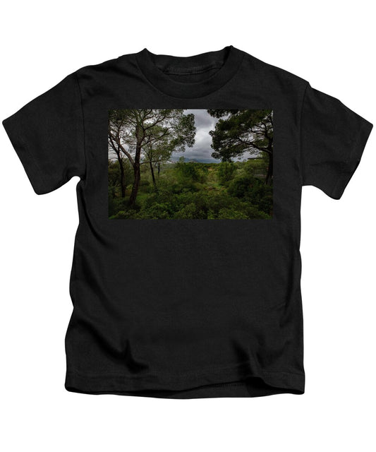 Hillside View from Spain Castle Gardens - Kids T-Shirt