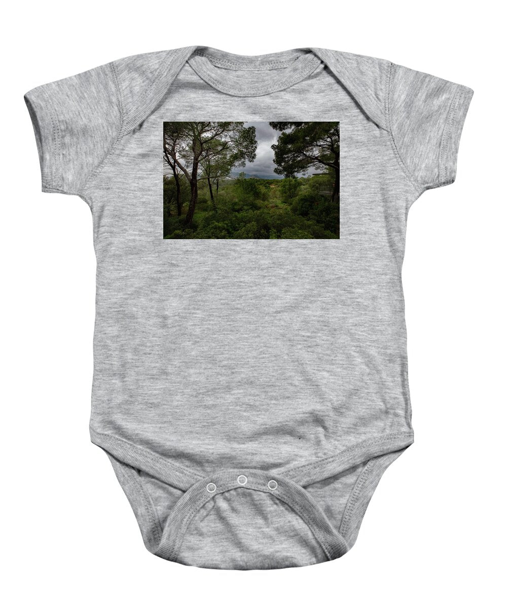 Hillside View from Spain Castle Gardens - Baby Onesie