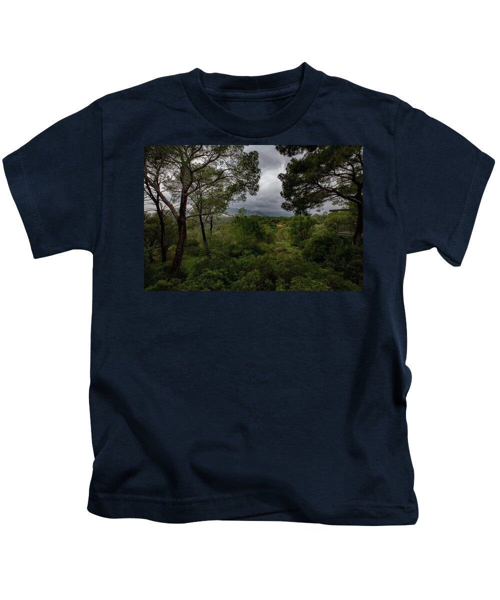 Hillside View from Spain Castle Gardens - Kids T-Shirt