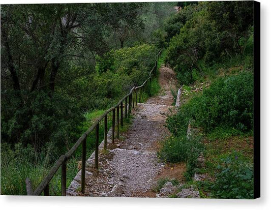 Hillside View from Spain Castle Gardens III - Canvas Print