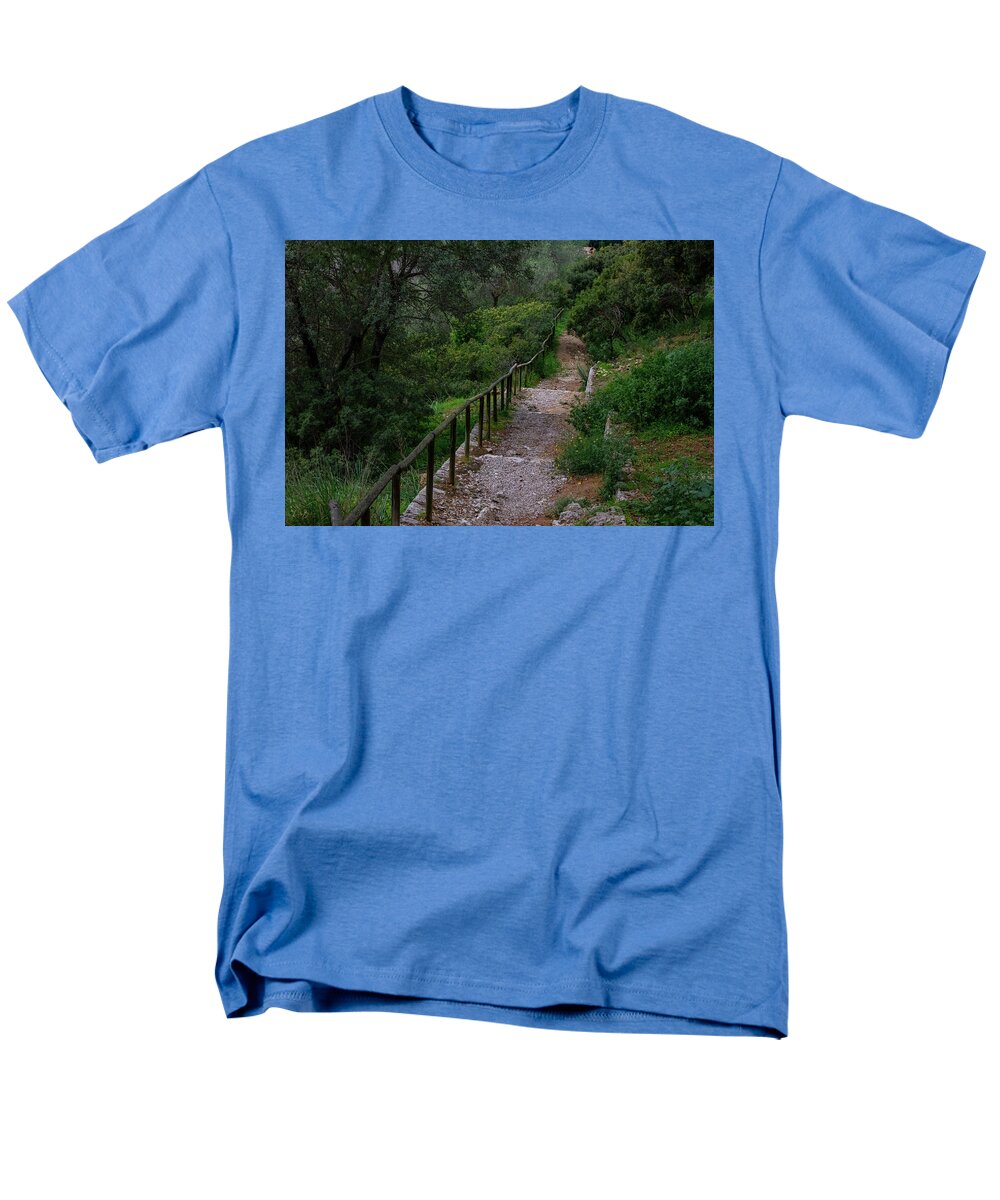 Hillside View from Spain Castle Gardens III - Men's T-Shirt  (Regular Fit)