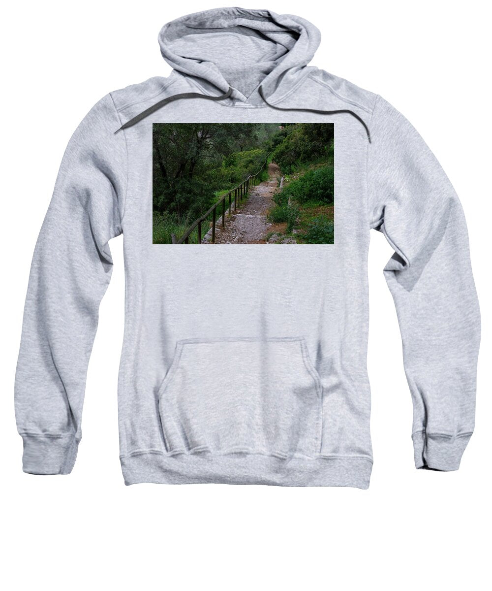 Hillside View from Spain Castle Gardens III - Sweatshirt