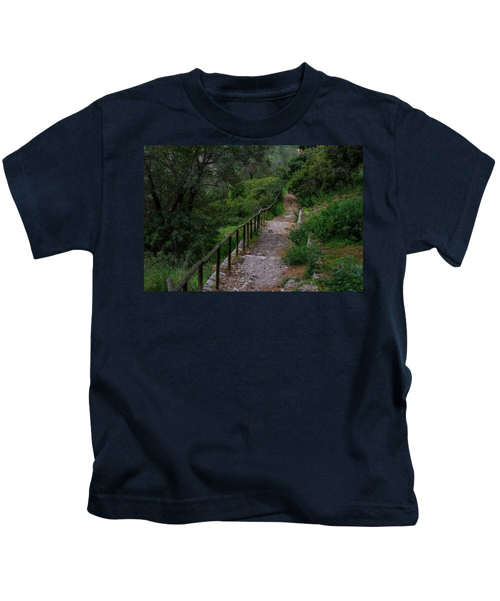 Hillside View from Spain Castle Gardens III - Kids T-Shirt