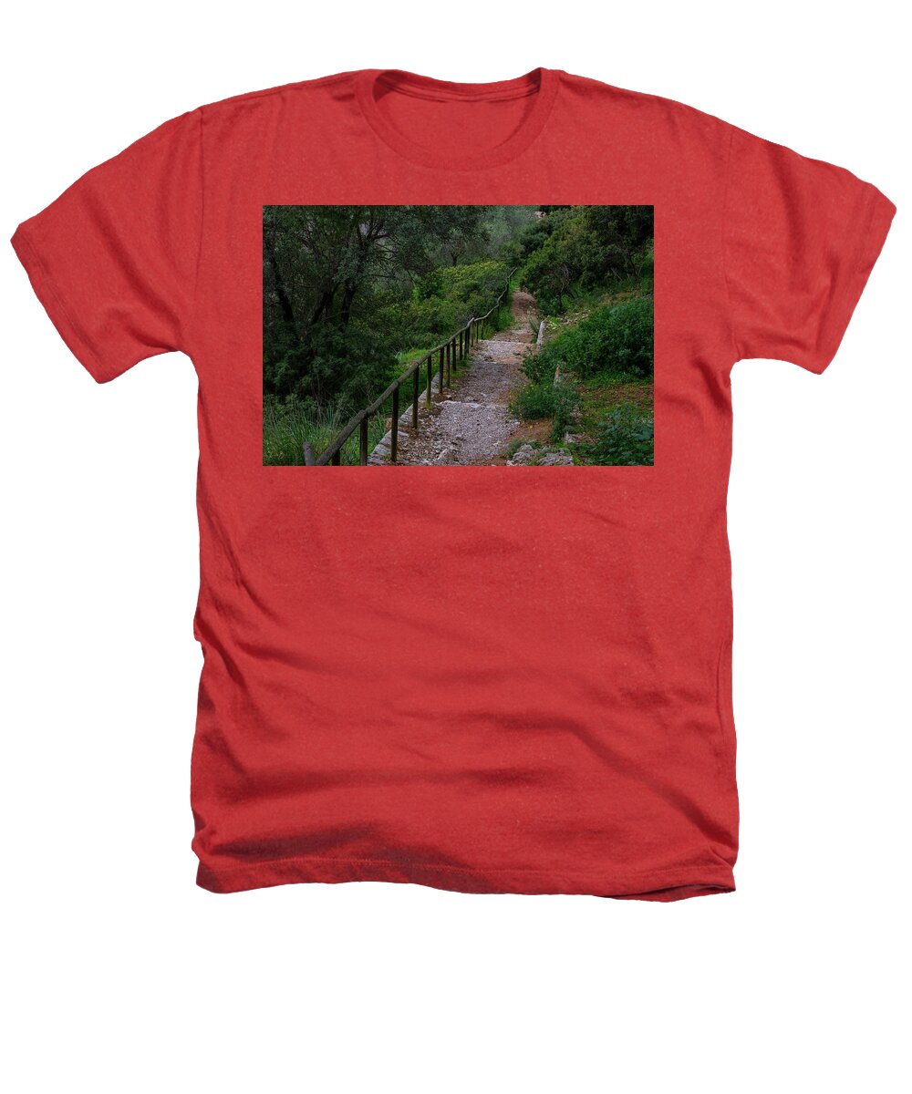 Hillside View from Spain Castle Gardens III - Heathers T-Shirt