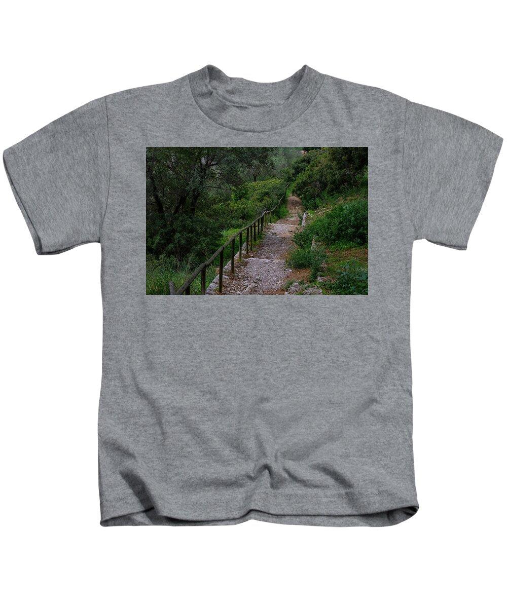 Hillside View from Spain Castle Gardens III - Kids T-Shirt