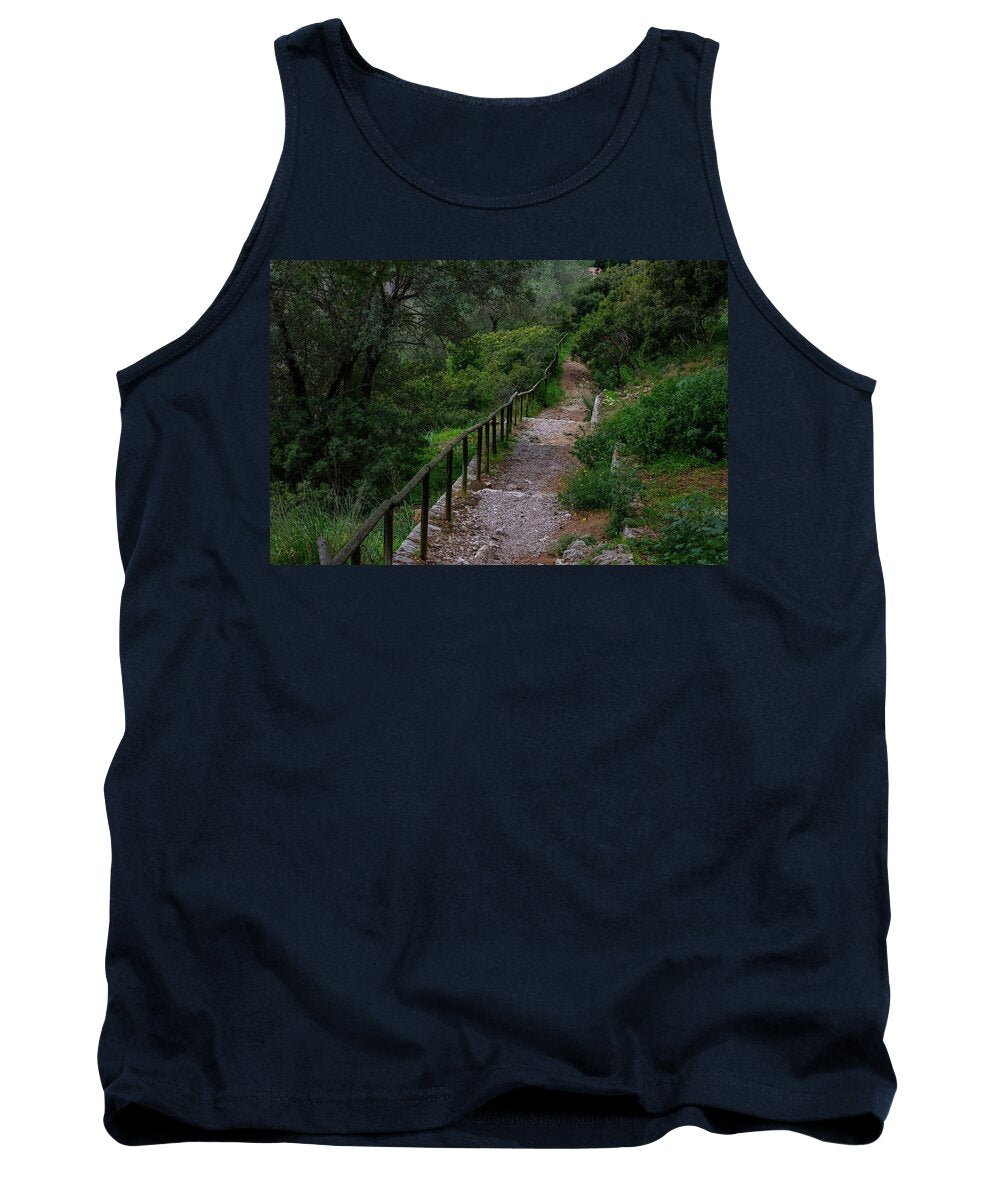 Hillside View from Spain Castle Gardens III - Tank Top