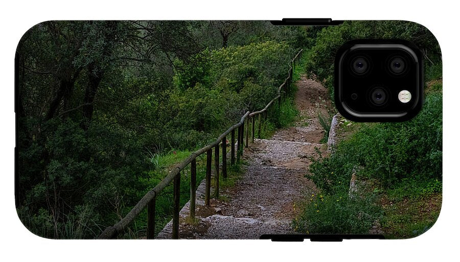 Hillside View from Spain Castle Gardens III - Phone Case