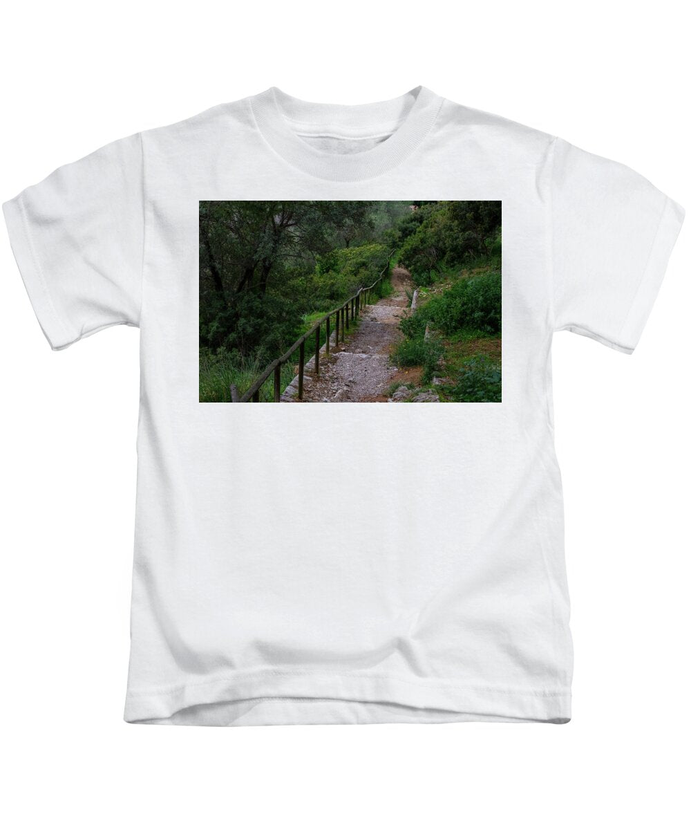 Hillside View from Spain Castle Gardens III - Kids T-Shirt