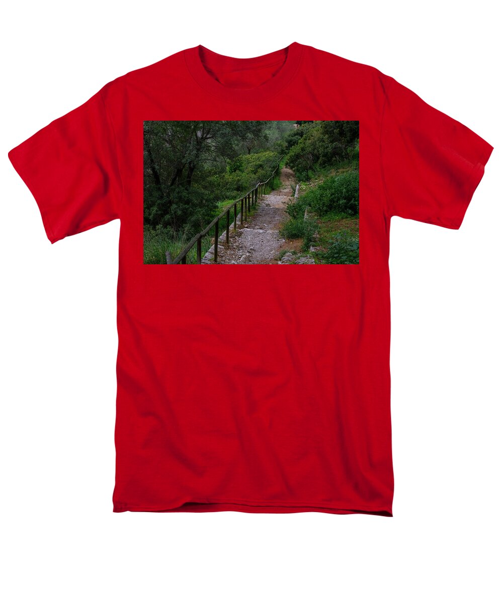 Hillside View from Spain Castle Gardens III - Men's T-Shirt  (Regular Fit)