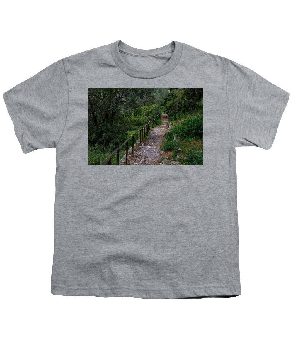 Hillside View from Spain Castle Gardens III - Youth T-Shirt