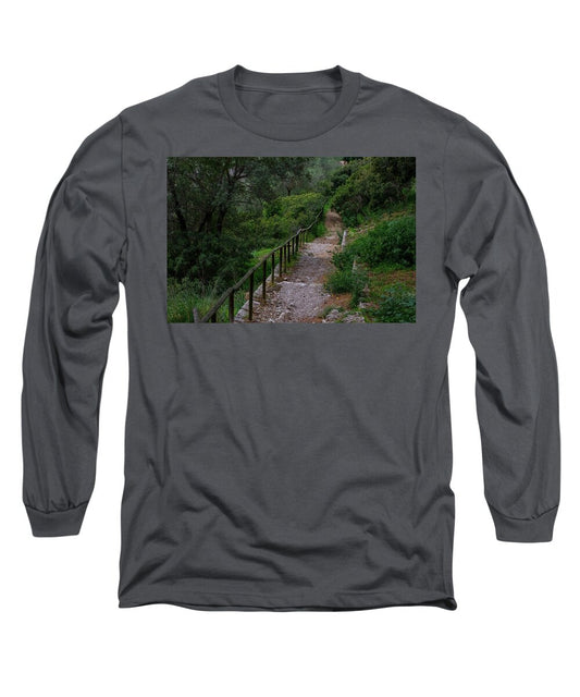 Hillside View from Spain Castle Gardens III - Long Sleeve T-Shirt