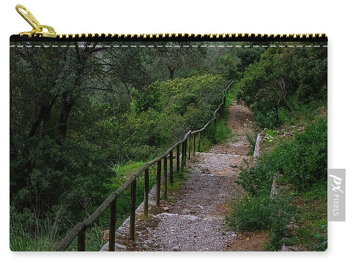 Hillside View from Spain Castle Gardens III - Zip Pouch