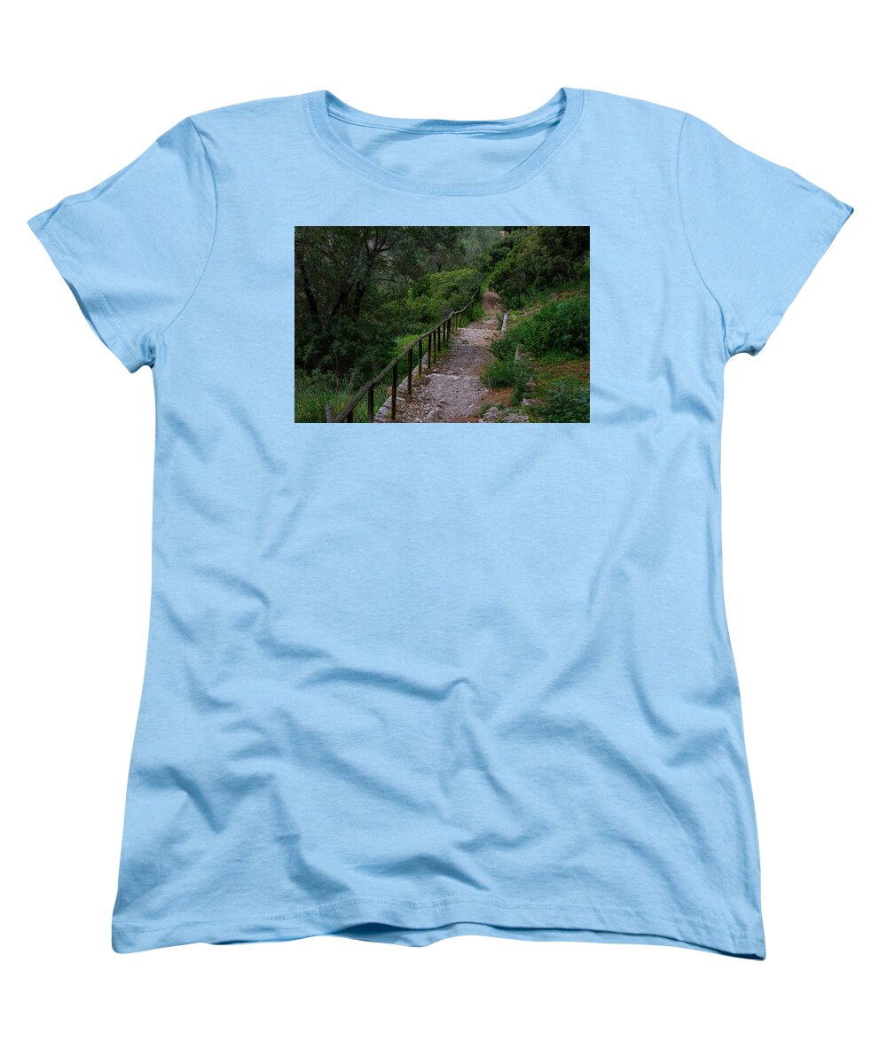 Hillside View from Spain Castle Gardens III - Women's T-Shirt (Standard Fit)