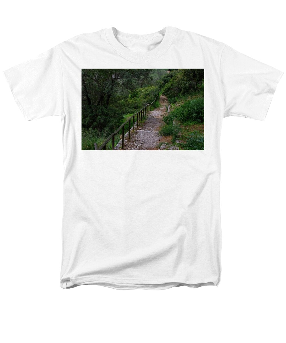 Hillside View from Spain Castle Gardens III - Men's T-Shirt  (Regular Fit)