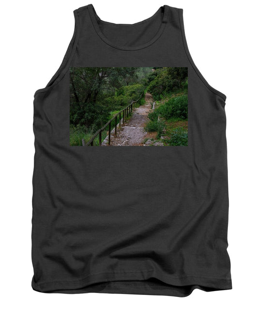 Hillside View from Spain Castle Gardens III - Tank Top