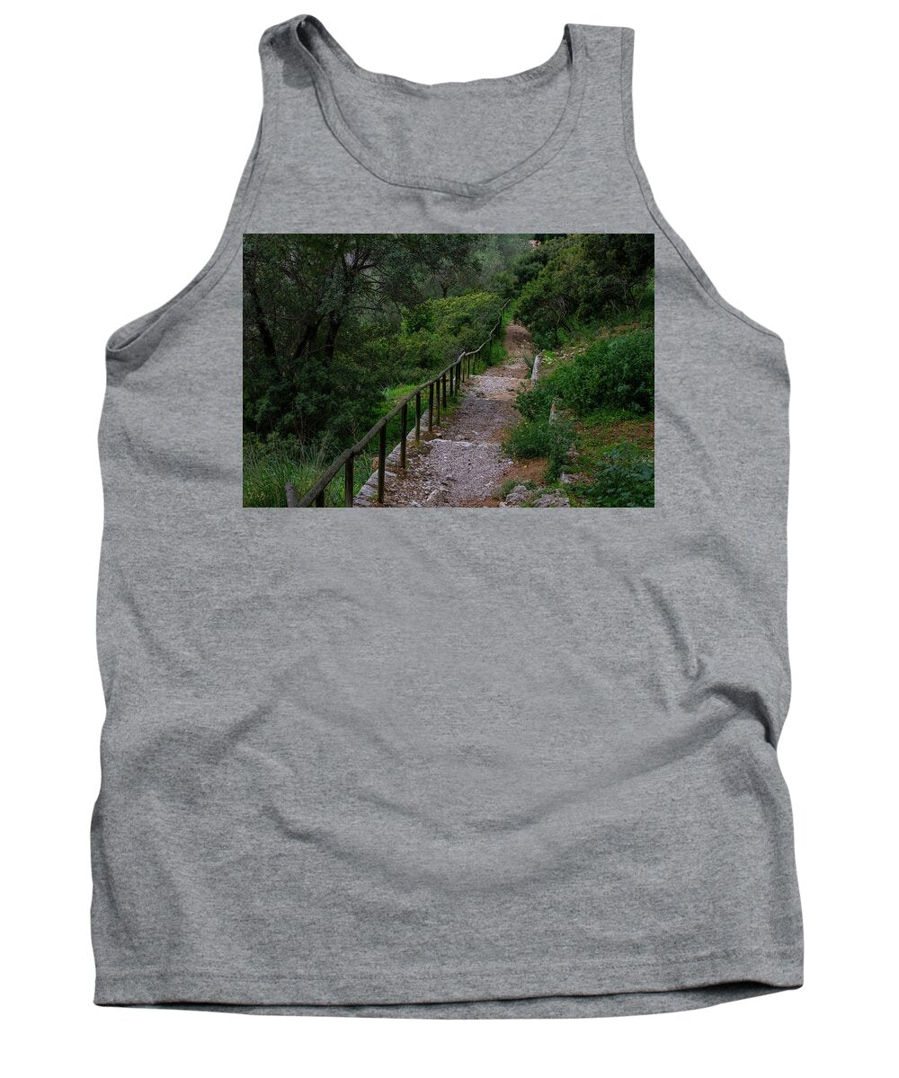 Hillside View from Spain Castle Gardens III - Tank Top