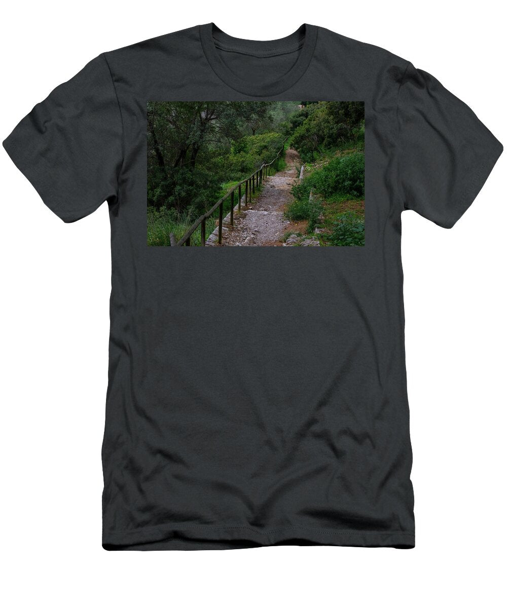 Hillside View from Spain Castle Gardens III - T-Shirt