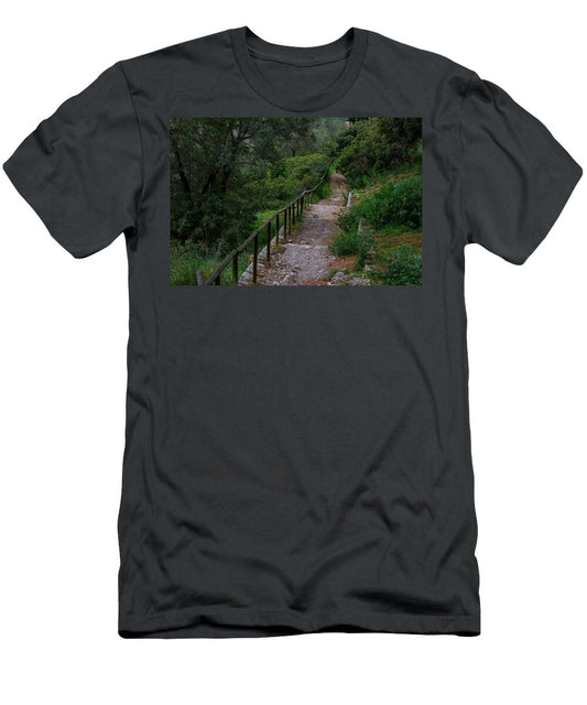 Hillside View from Spain Castle Gardens III - T-Shirt