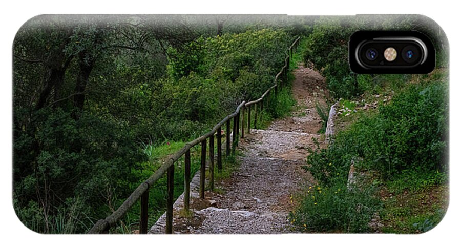 Hillside View from Spain Castle Gardens III - Phone Case