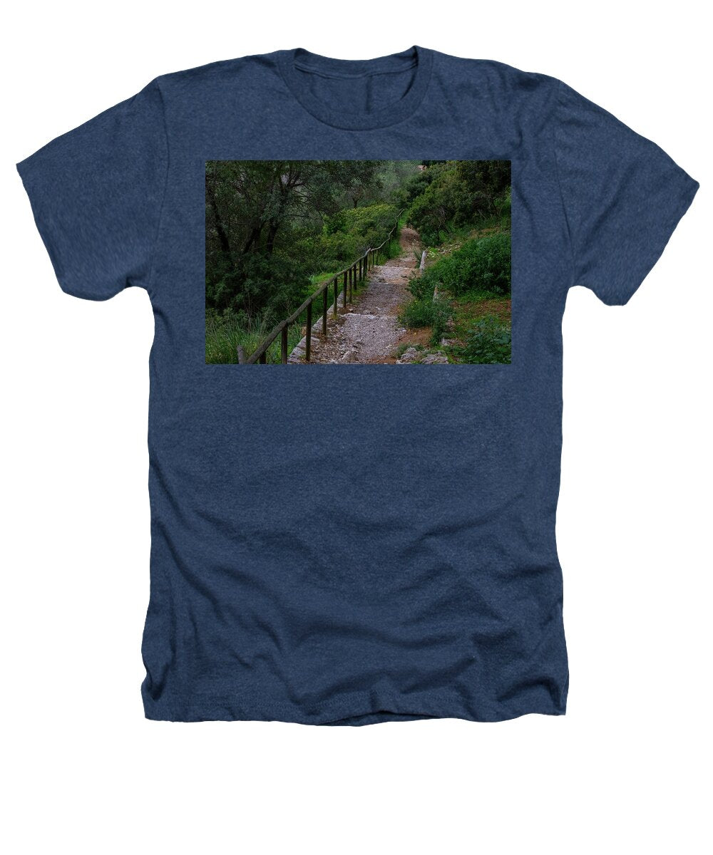 Hillside View from Spain Castle Gardens III - Heathers T-Shirt