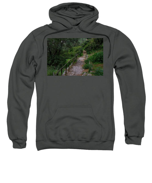 Hillside View from Spain Castle Gardens III - Sweatshirt