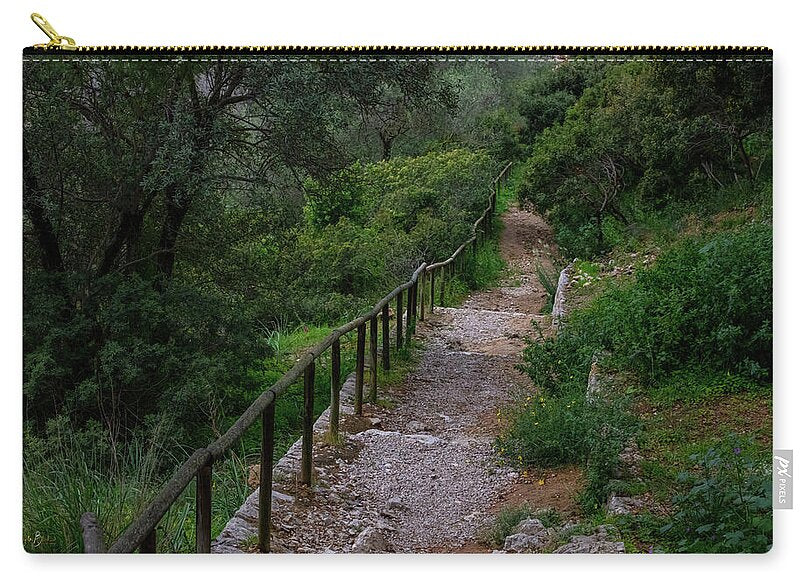 Hillside View from Spain Castle Gardens III - Zip Pouch